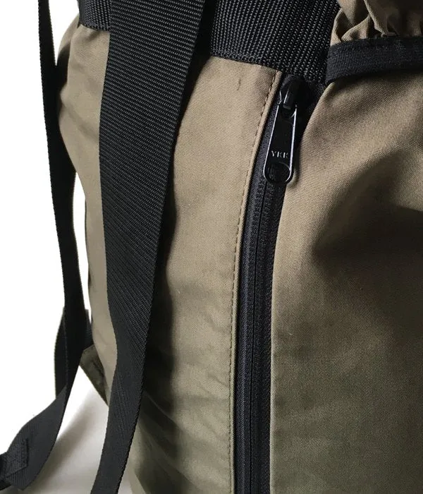MHL./COTTON NYLON OXFORD BACK PACK (KHAKI)