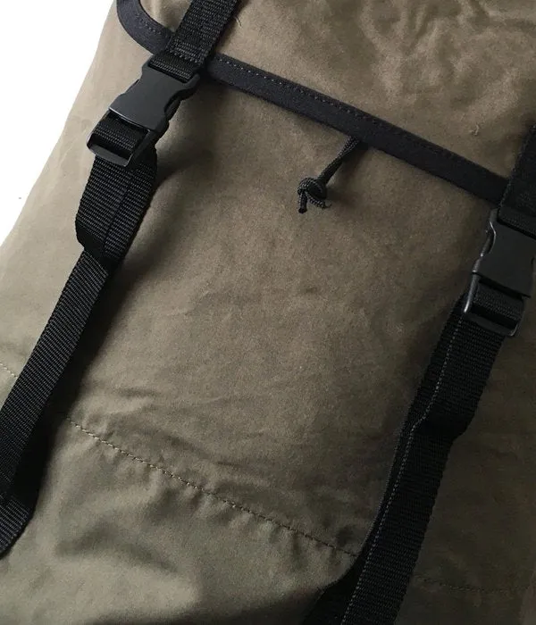 MHL./COTTON NYLON OXFORD BACK PACK (KHAKI)