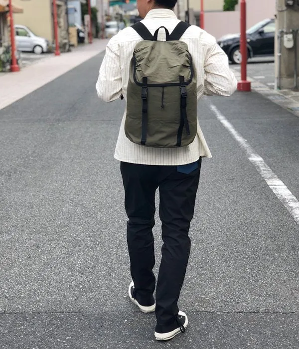 MHL./COTTON NYLON OXFORD BACK PACK (KHAKI)
