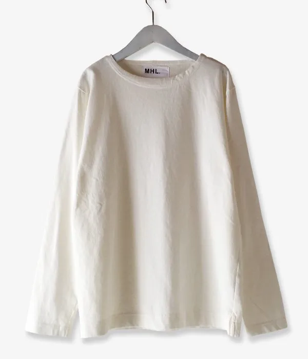 MHL./DRY COTTON JERSEY LS (WHITE)
