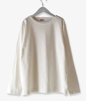 MHL./DRY COTTON JERSEY LS (WHITE)