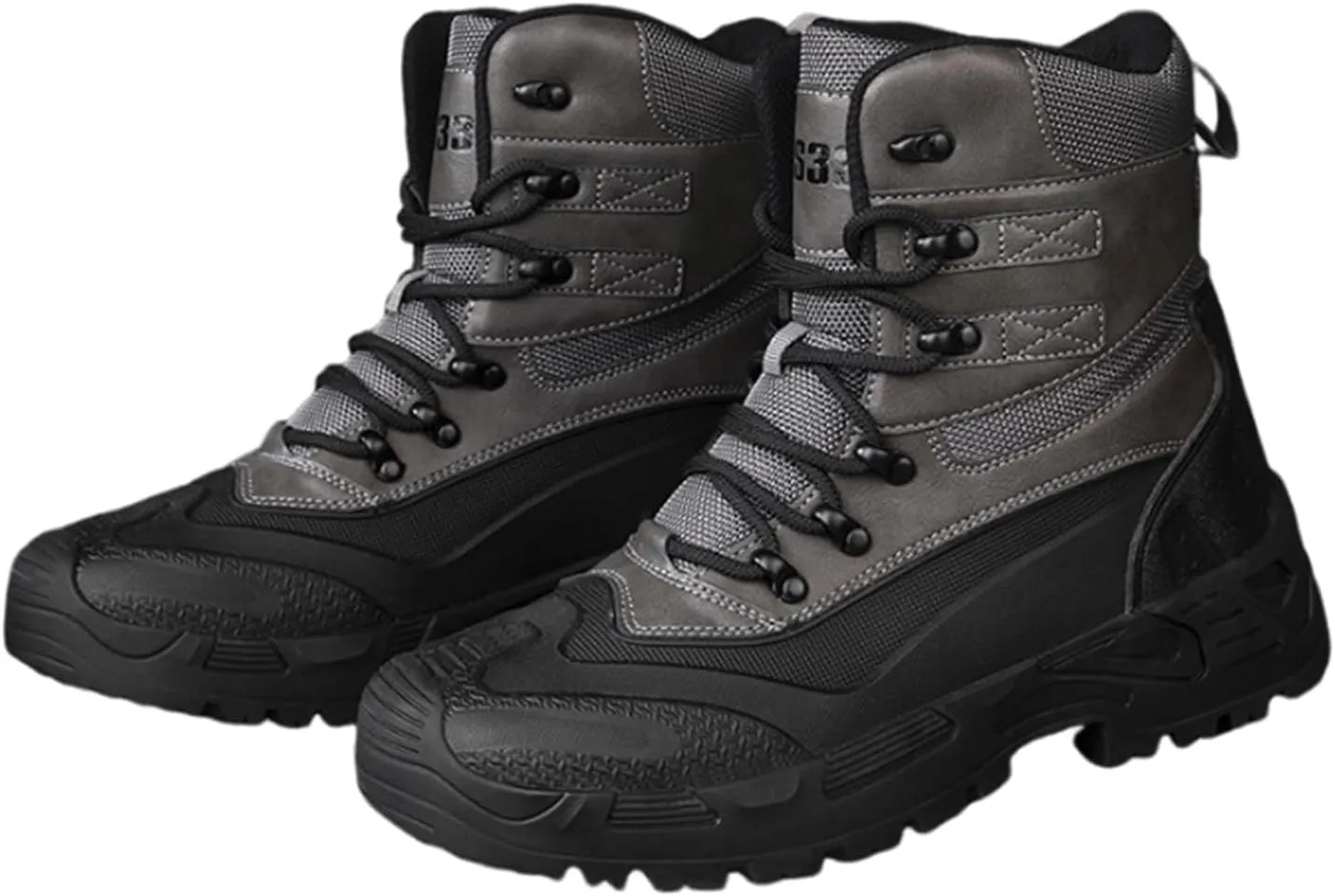 Military Boots for Men, Men's Lightweight Plus Size High Top Lace Up Breathable Tactical Boots, Waterproof Non Slip Fashion Round Toe Hiking Boots, for Tactical, Military