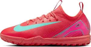 Nike Jr. Mercurial Vapor 16 Academy Little/Big Kids' TF Low-Top Soccer Shoes (FQ8284-800, Ember Glow/Aurora Green)