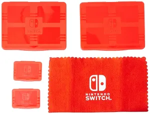 Nintendo Switch Protection Pack  Screen Protector, Cleaning Cloth, Game Card Cases, Micro SD Cases