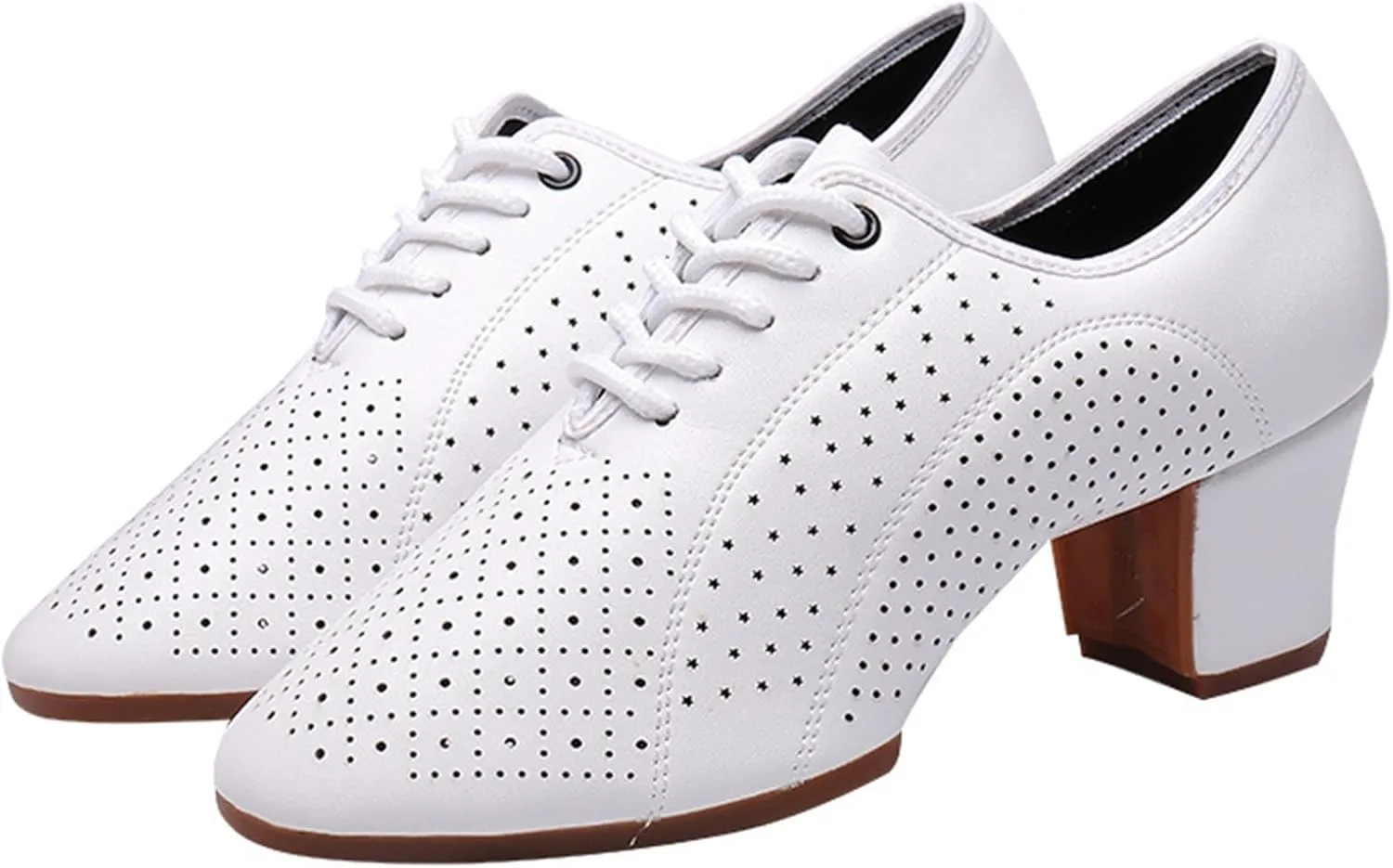 ONAIC Women's Latin Dance Shoes Ballroom Dance Shoes Salsa Tango Scocial Practice Dancer Shoes 5CM Shoes Heel