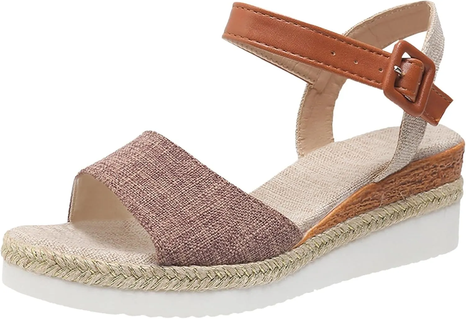 Orthopedic Sandals for Women Platform Wedge Sandals Walking Slippers with Arch Support Sandal Open Toe Ankle Strap Sandal Beach Casual Slip on Shoes Beach Dress Comfortable Outdoor Shoes 2025