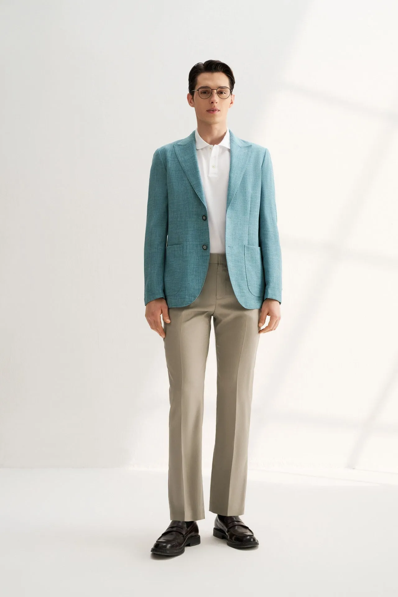 Polyester Casual Blazer in Relaxed Fit