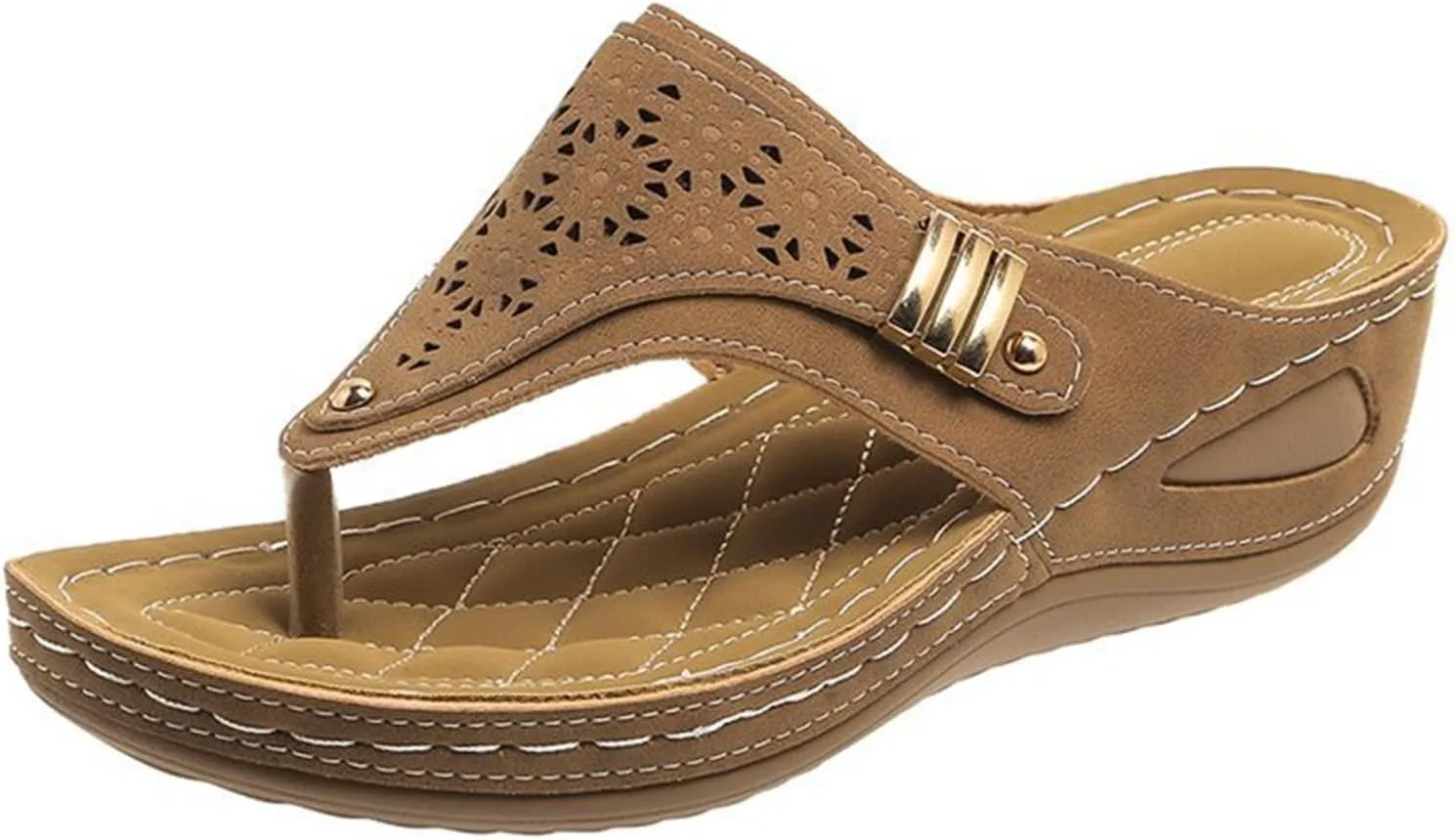 Sandals Women Dressy Summer Flat Cute Casual Beach Shoes Fashion Orthotic Slides Thong Sandals Orthopedic Slippers