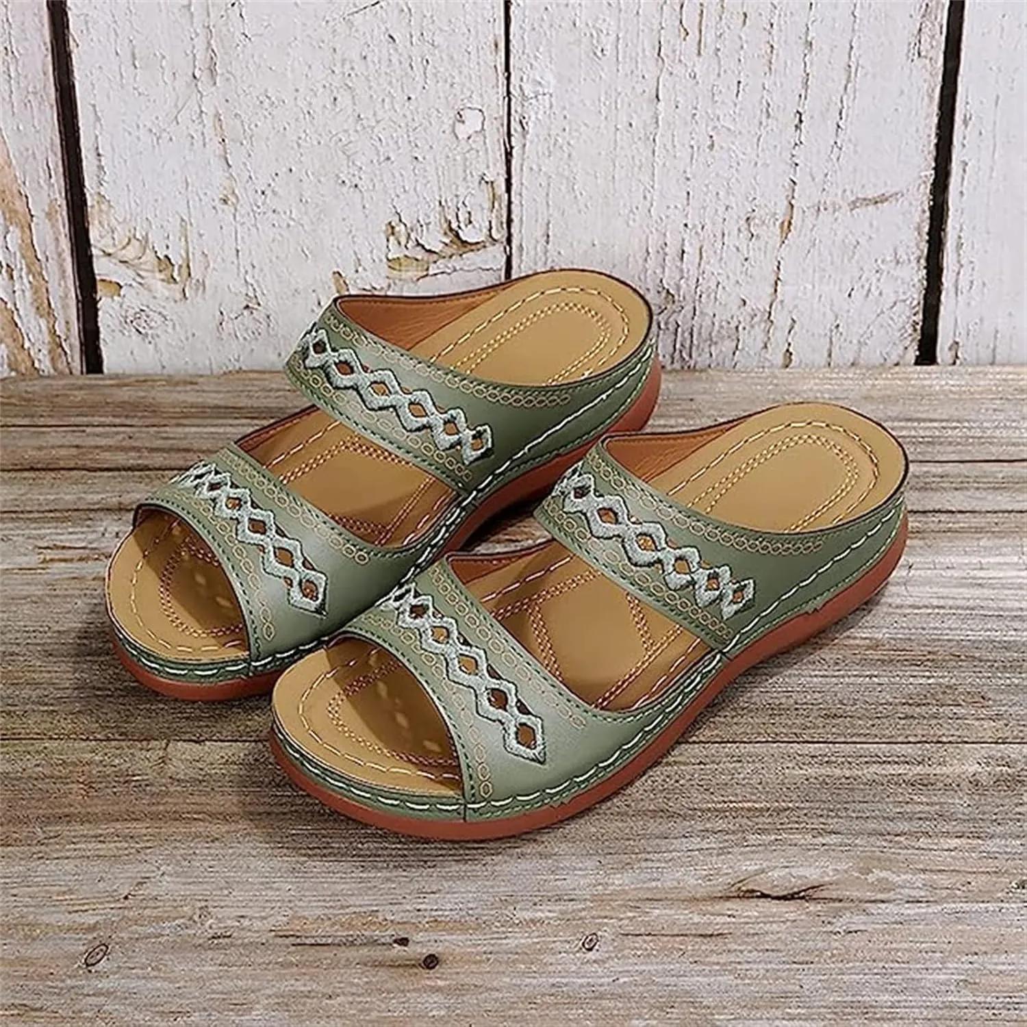Sandals Women Dressy Summer Flat Cute Casual Beach Shoes Orthotic Flips Flops Arch Support Orthopedic Slippers Slides