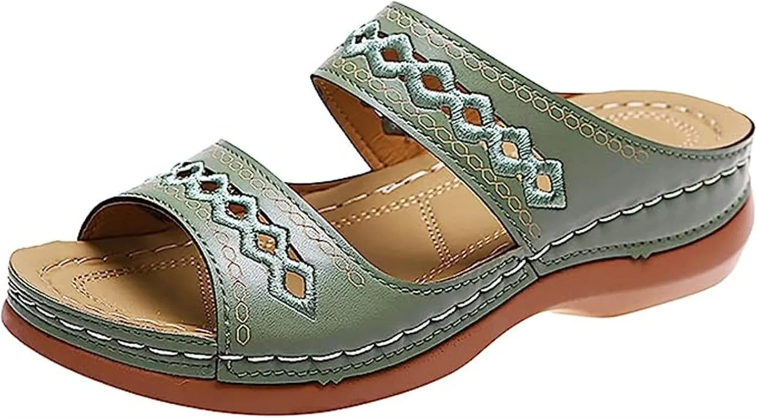 Sandals Women Dressy Summer Flat Cute Casual Beach Shoes Orthotic Flips Flops Arch Support Orthopedic Slippers Slides