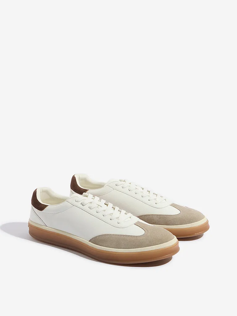 SOLEPLAY Off-White Colour-Blocked Lace-Up Sneakers