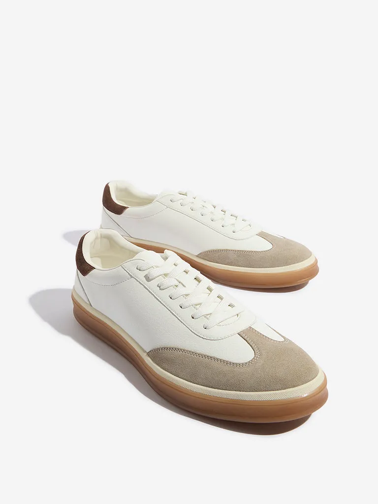SOLEPLAY Off-White Colour-Blocked Lace-Up Sneakers