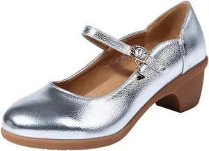 SWDZM Womens Latin Dance Shoes Closed Toe Ballroom Salsa Tango Teaching Practice Dancing Shoes,Model CCZ958