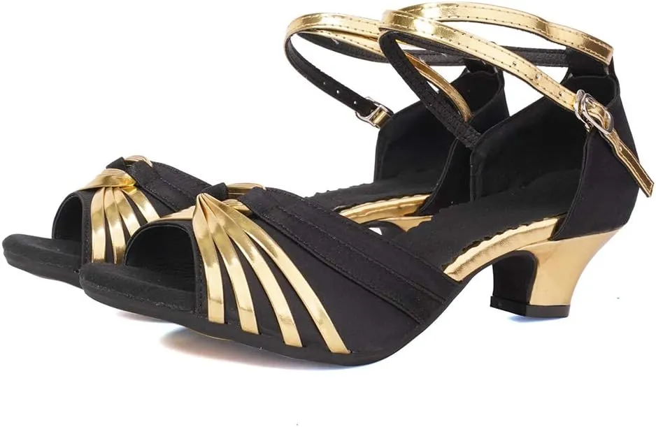 SWDZM Women's Latin Dance Shoes Tango Salsa Professional Ballroom Performance Practice Dance Shoes,DY08
