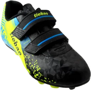 T&B Kids' Soccer Cleats Firm Ground Hook-and-Loop Football Boots Outdoor Sports(Little Kid/Big Kid) No.76660A