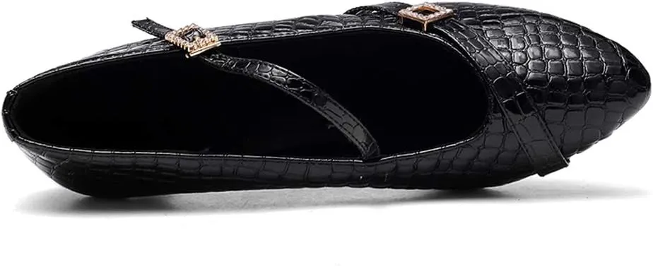 TINRYMX Tango Shoes Ballroom Dance Shoes Latin Dance Shoes Women Closed Toe Character Dance Shoes,KC1009