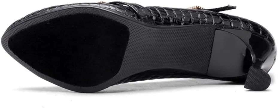 TINRYMX Tango Shoes Ballroom Dance Shoes Latin Dance Shoes Women Closed Toe Character Dance Shoes,KC1009