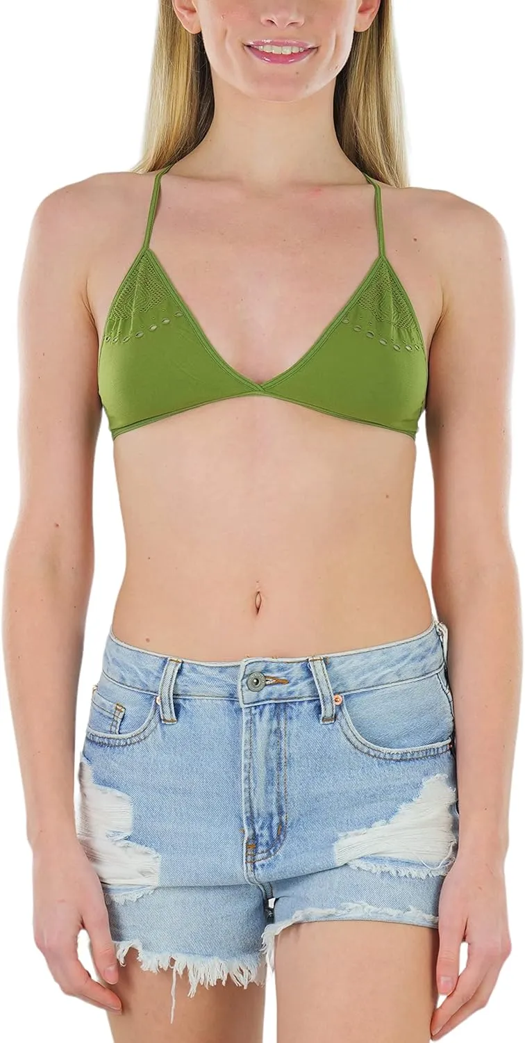 ToBeInStyle Women's Lightweight Statement Fashion Wireless Bralettes - Comfy Lounge Bras