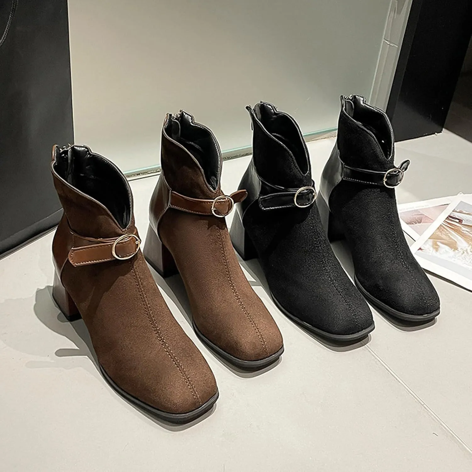 Wedge Ankle Boots Ankle Rubber Boots for Men Womans Cowboy Boots Boot for Women Womens Winter Booties and Ankle Boots White Ankle Cowboy Boots for Women Wide