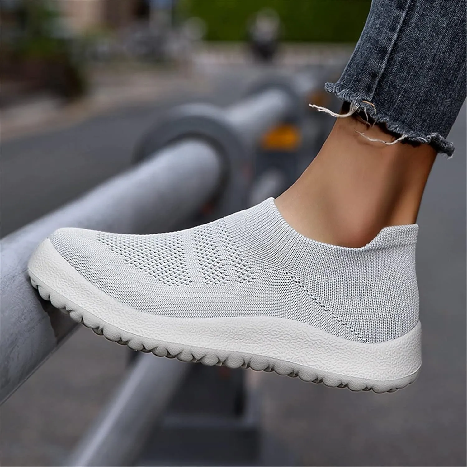 White Sneakers for Women Platform Wide Walking Shoes Women Slip Ons Brown Walking Shoes Women Wide Sneakers for Women Fashion Platform White Slip On Shoes for Women with Arch Support