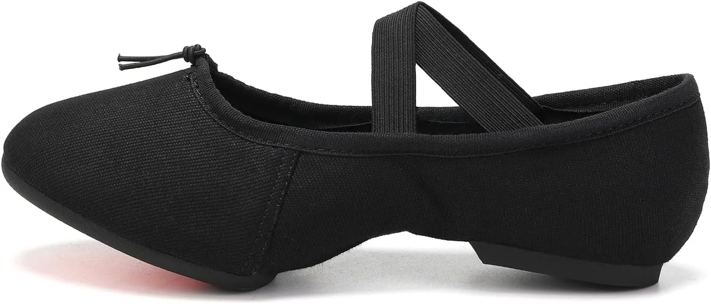 Women Canvas Practice Social Dance Shoes for Beginners Ballroom Dancing Shoes Low Heel