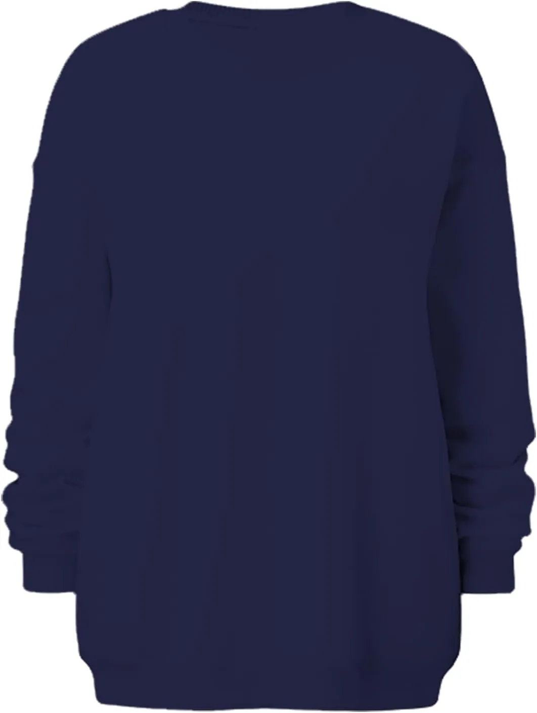 Women Oversized Sweatshirt 2023 Long Sleeve Round Neck Solid Dropped Hoodies Pullover Hoodless Casual Fashion Fall Sweaters