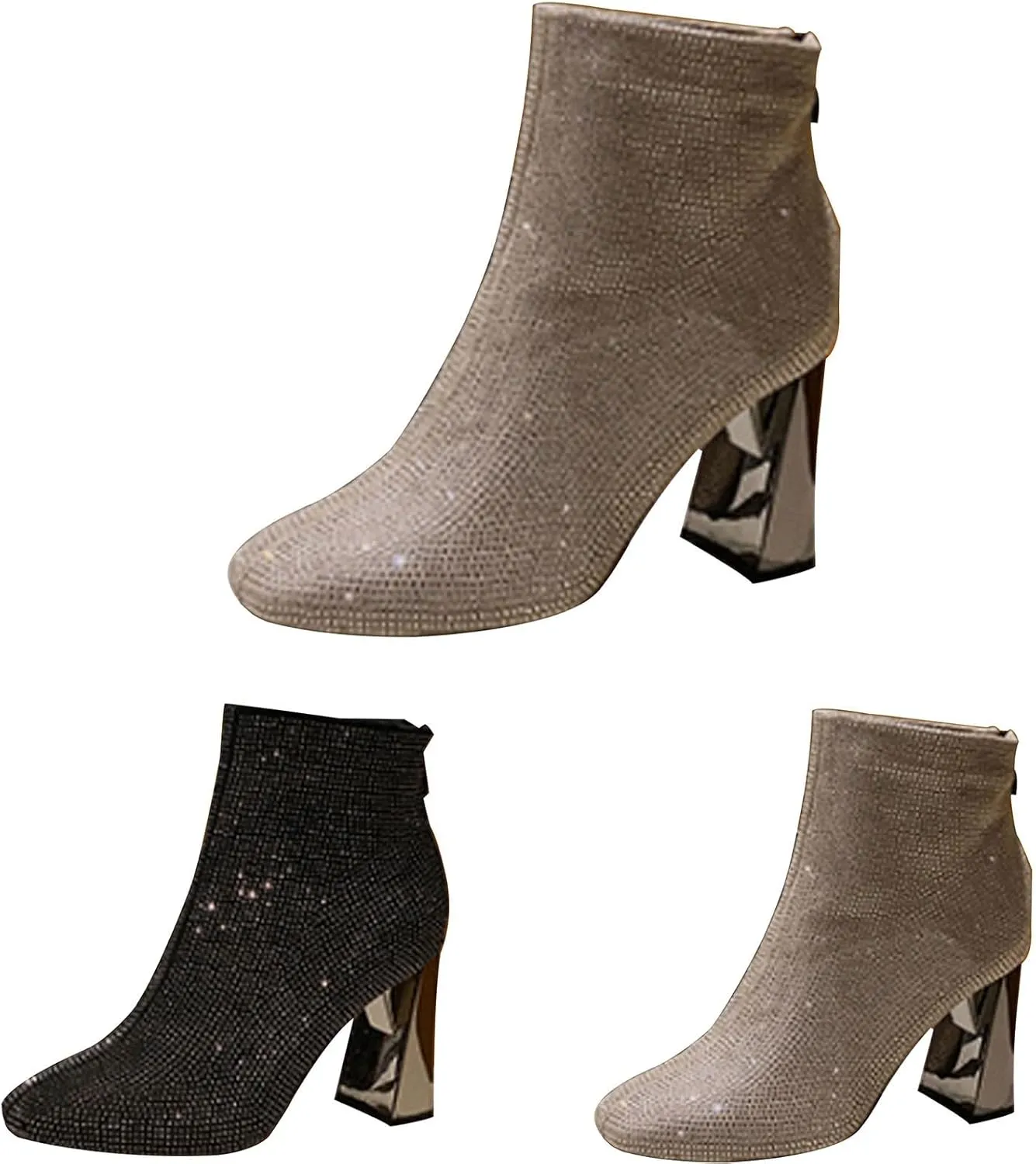 Womens Black Booties Brown Boots for Women Ladies Western Wear Womens Brown Leather Black Ankle Boots Men Size 14 Pointed toes Black Ankle Slim Heels Boots