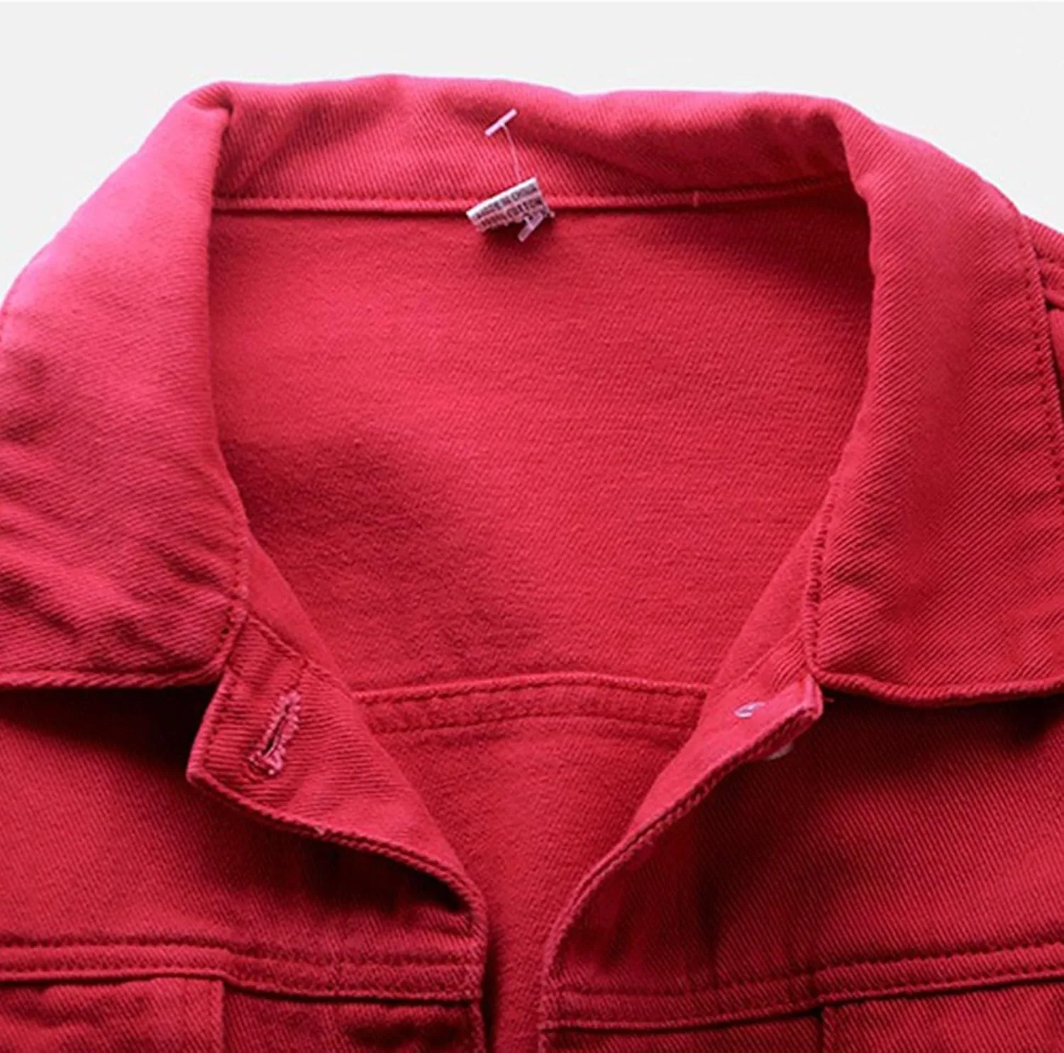 Womens Cropped Denim Jackets Trendy Button Up Shacket Fall Spring Long Sleeve Jean Coats Retro Petite Denim Coat
