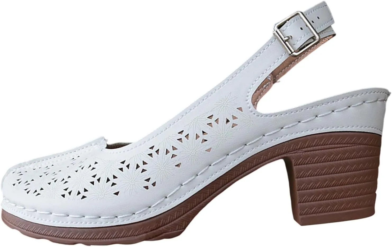 Women's Sandals Closed Round Toe Sandal Casual High Heel Sandal Comfortable Fashion Dressy Shoes 2025