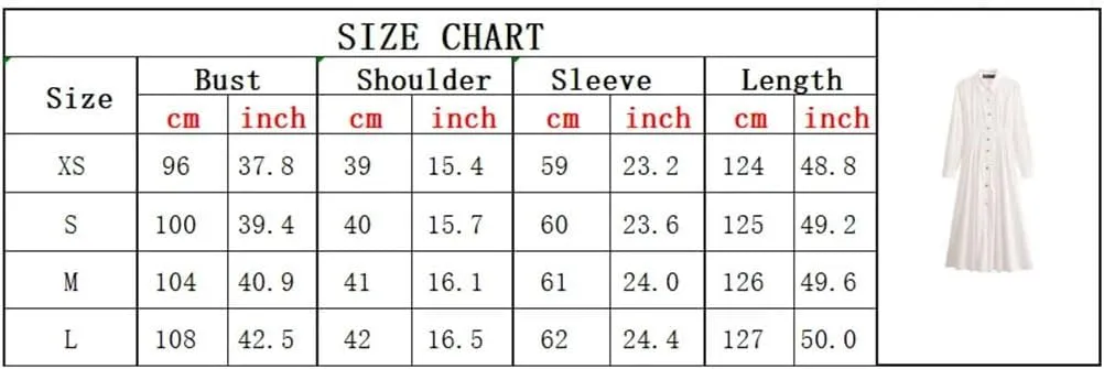 Women's Summer Elegant Turn Down Dress Vintage Solid Long Sleeve Pleated Single Breasted Street Dresses