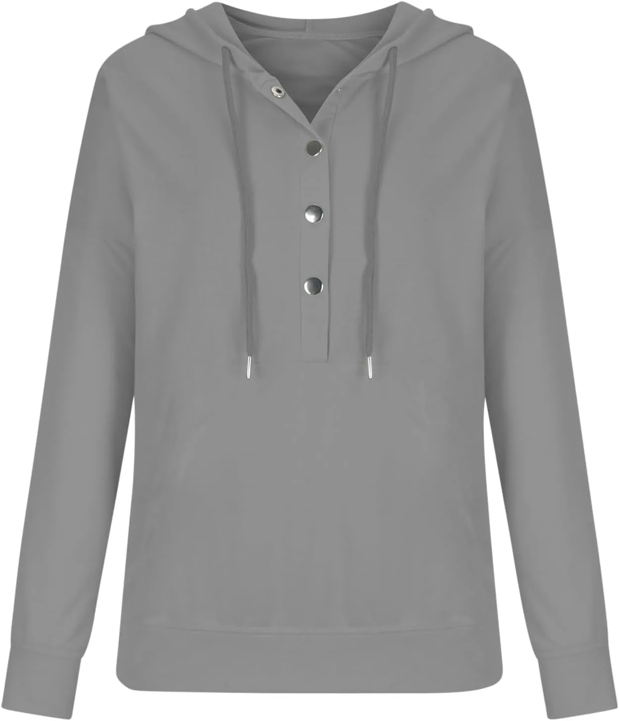 Women's Tunic Sweatshirts Hoodies V Neck 2024 Solid Fashion Casual Loose Soft Sweaters Long Sleeve Shirts