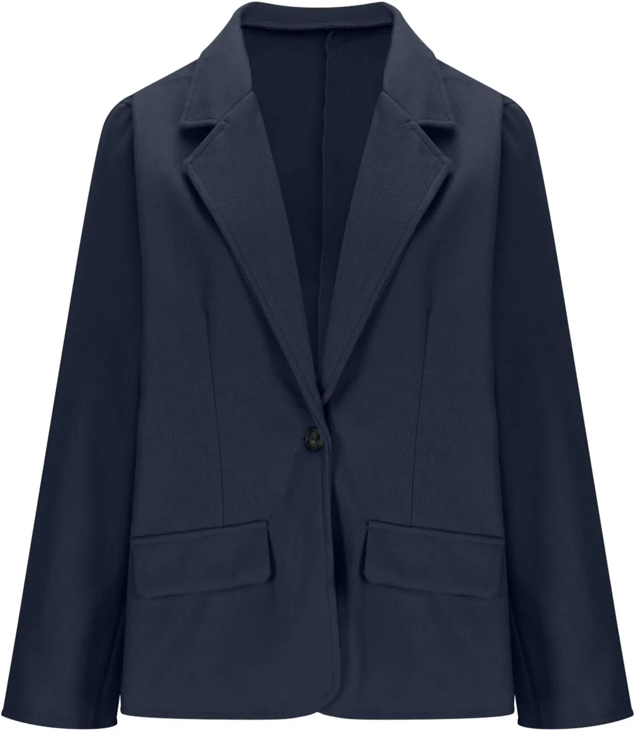 Women's Woolen Suit Jackets Plus Size Fashion Notch Lapel Long Sleeves Trench Coat Winter Warm Blazer Windbreaker