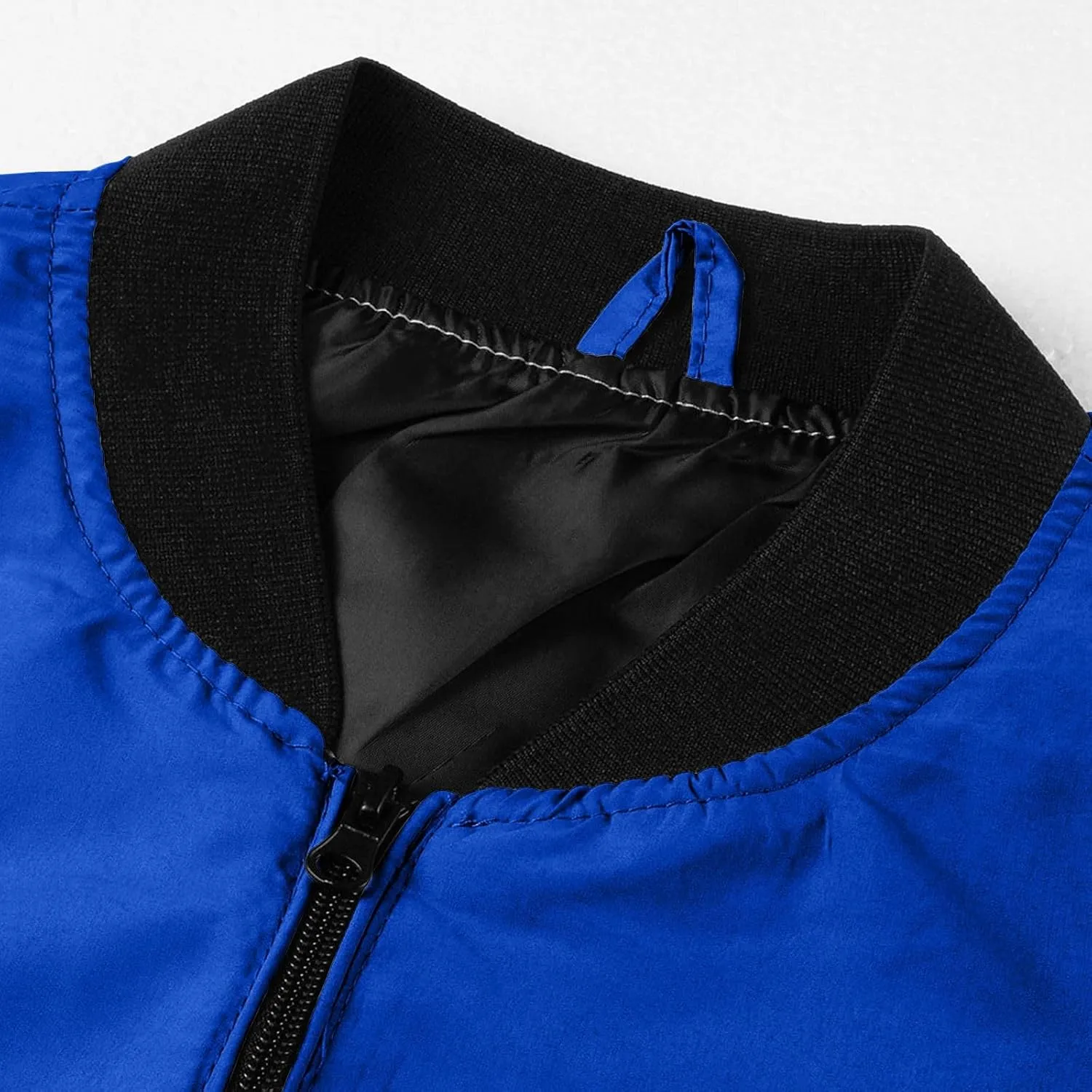 ZYXTIM Men's 2024 Spring Summer Casual Bomber Jacket Front Zipper Lightweight Solid Fashion Sportswear Jacket Windbreaker